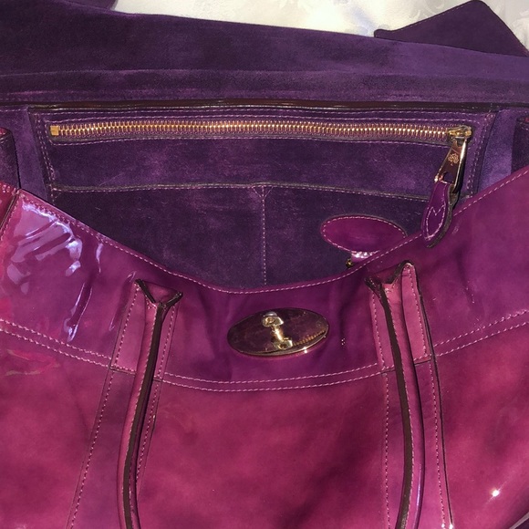 Mulberry Bayswater in Patent Purple Leather - Picture 6 of 7